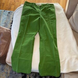 J. Crew Green Classic Twill Chino Pants